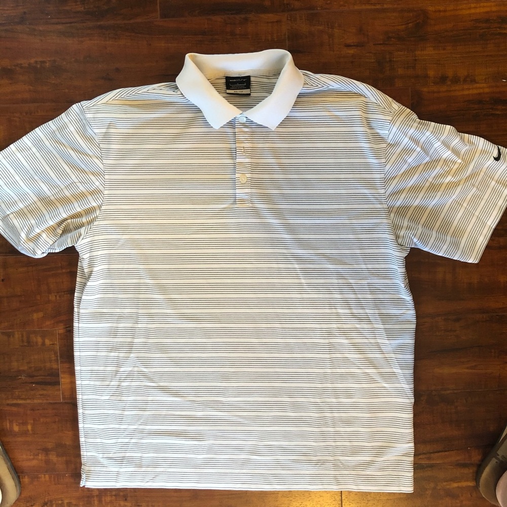 Nike White Golf Polo